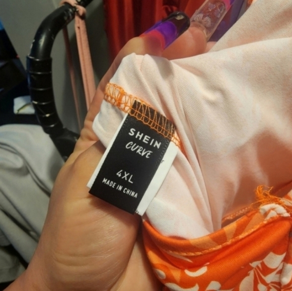 NWOT SHEIN 4x gorgeous orange summer jumpsuit - Picture 8 of 8